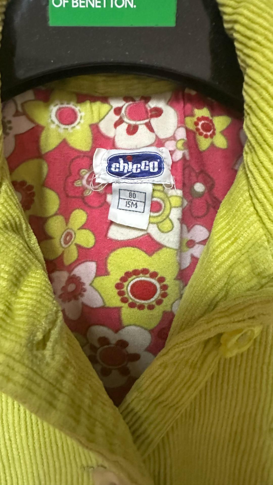 Chicco Яркая детская курточка из вельвета Chicco — фото 2