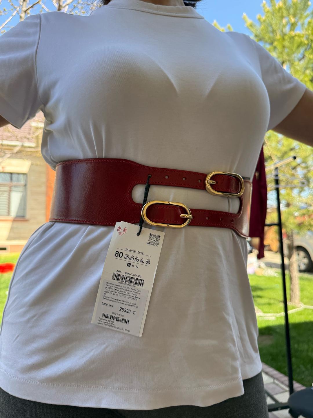 Zara 100% кожаный ремень — фото 2