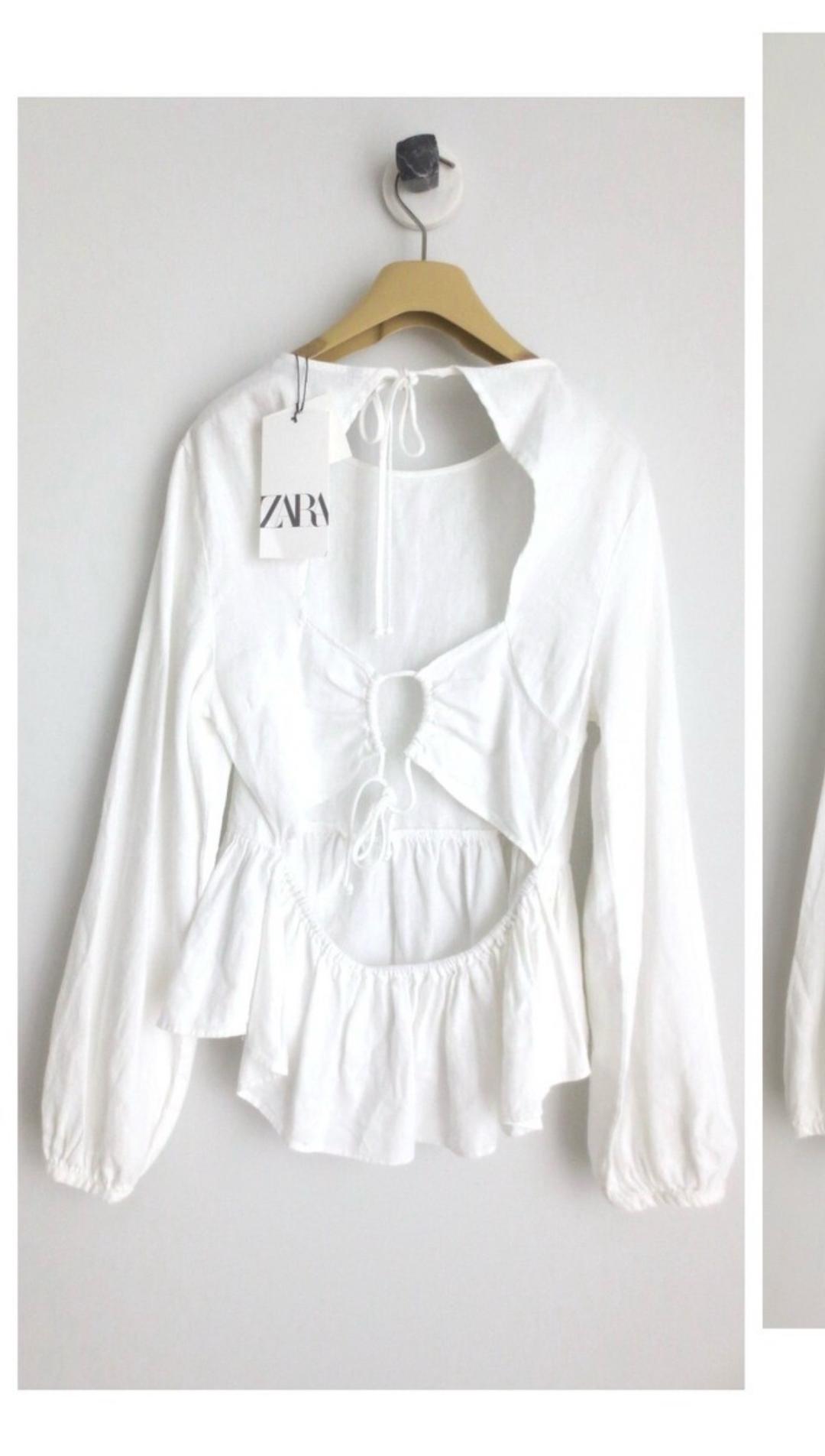 Zara Блузка с баской ZARA — фото 2
