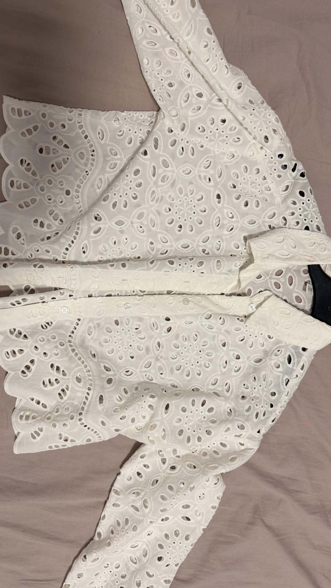 H&M белая рубашка H&M — фото 2
