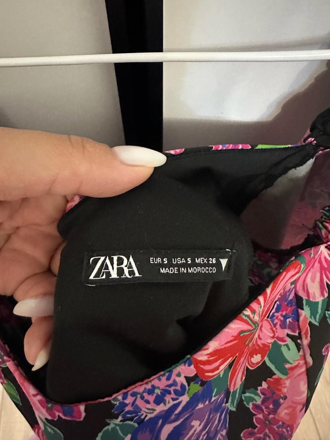 Zara Блуза с цветочным принтом — фото 2