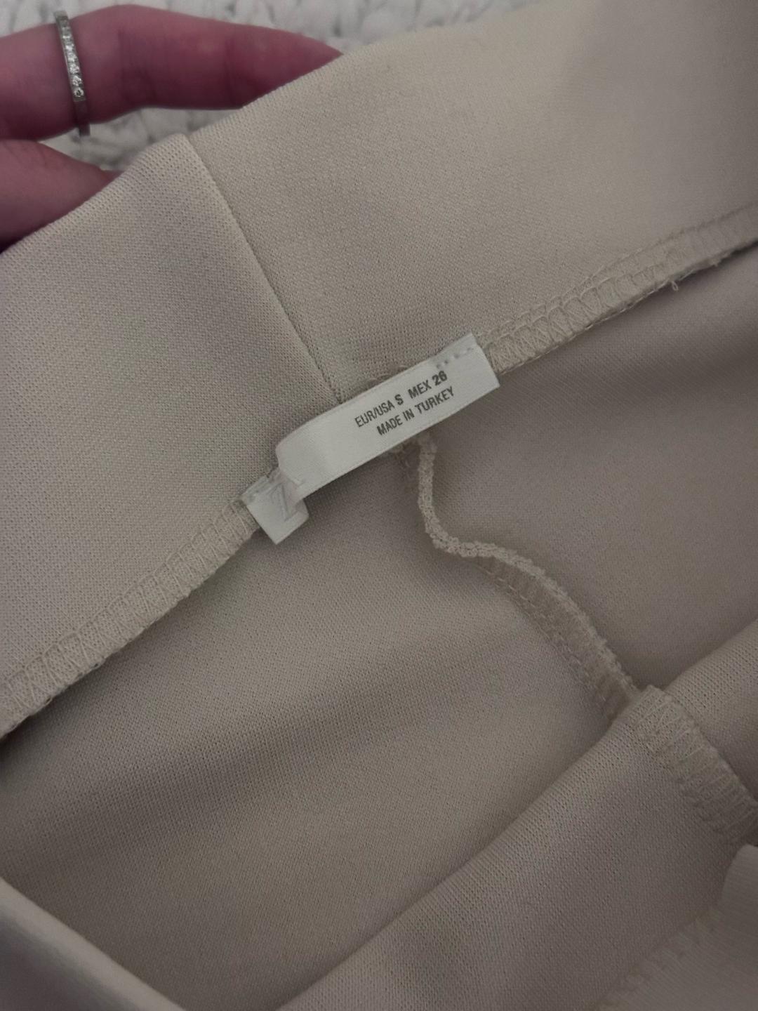 Zara Брюки Zara молочного цвета — фото 2