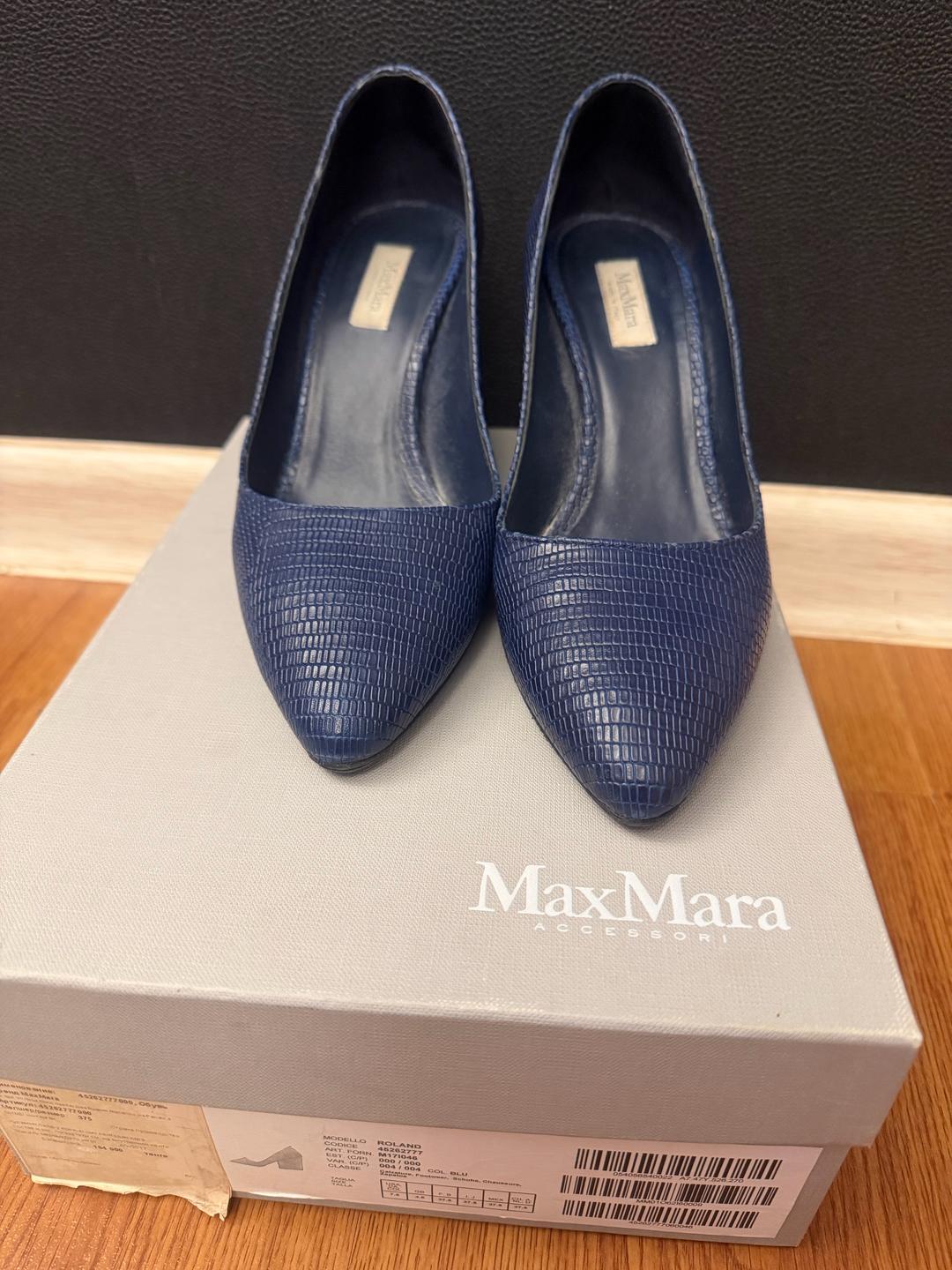 Max Mara Туфли Max Mara синий цвет — фото 2