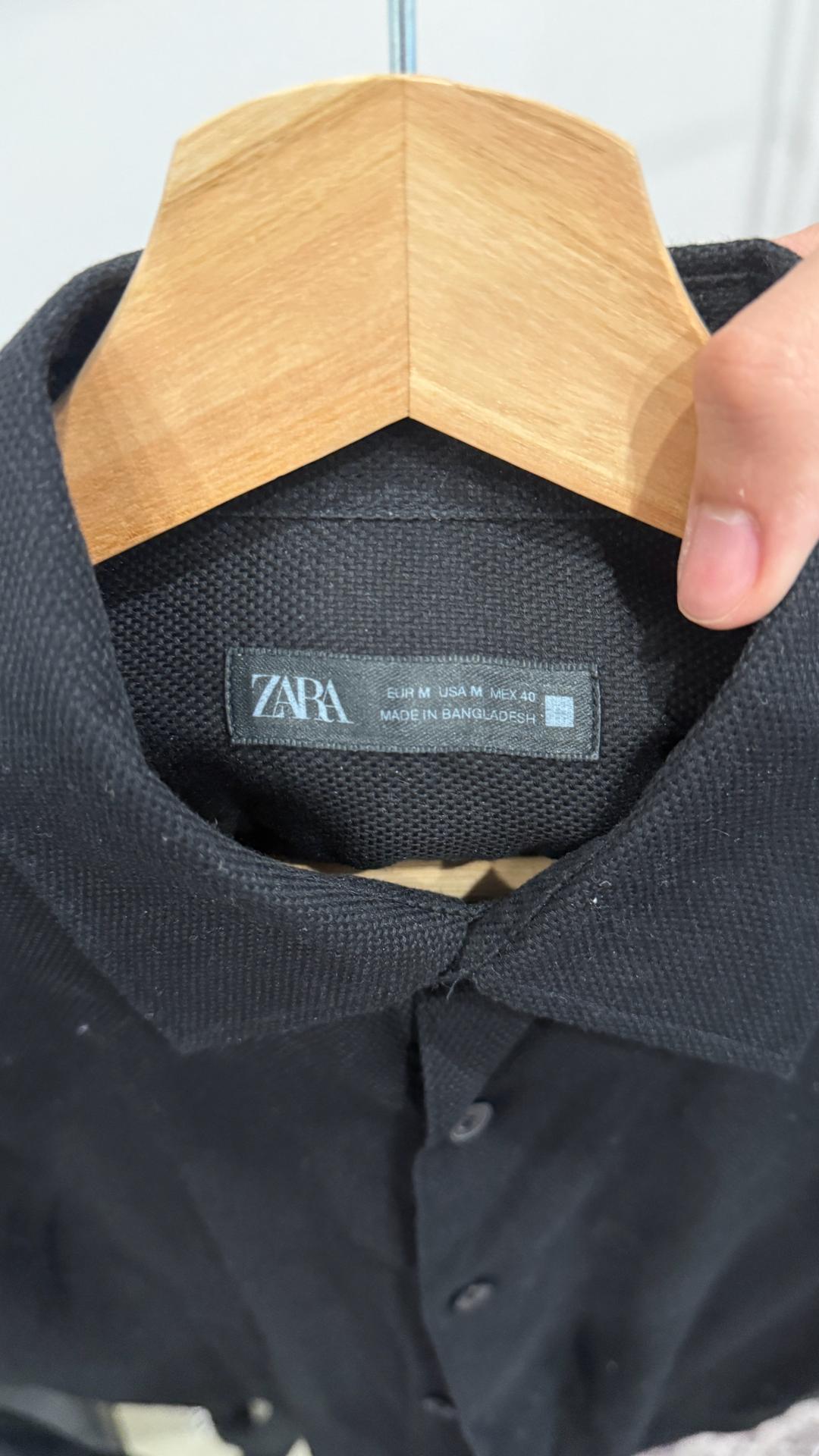 Zara Черная рубашка Zara — фото 2