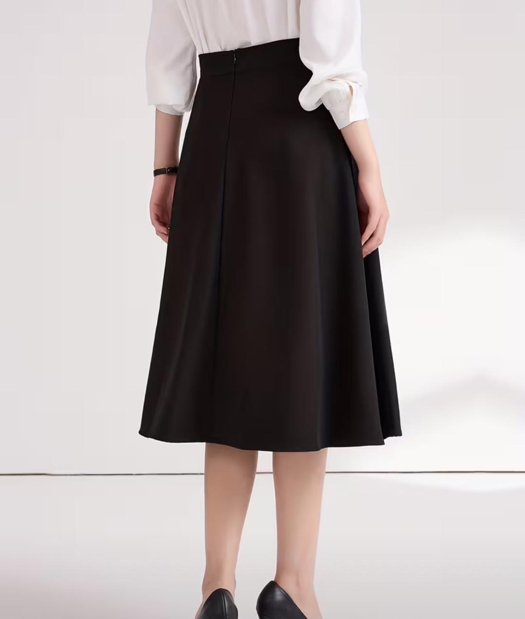 Нет бренда Черная миди-юбка — фото 2
