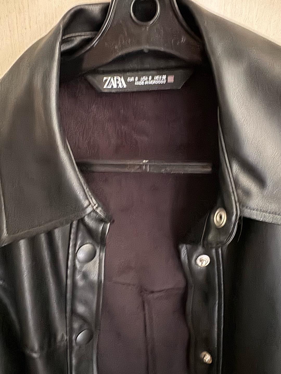 Zara Блуза Zara из экокожи — фото 2