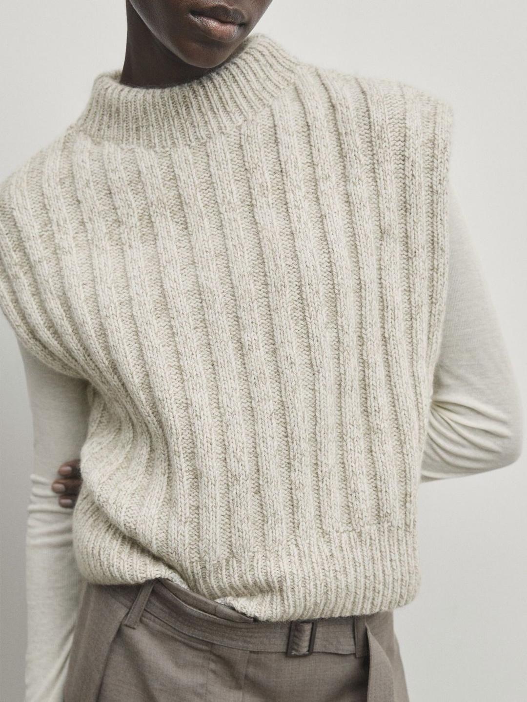 Massimo Dutti Вязаный жилет Massimo Dutti — фото 2