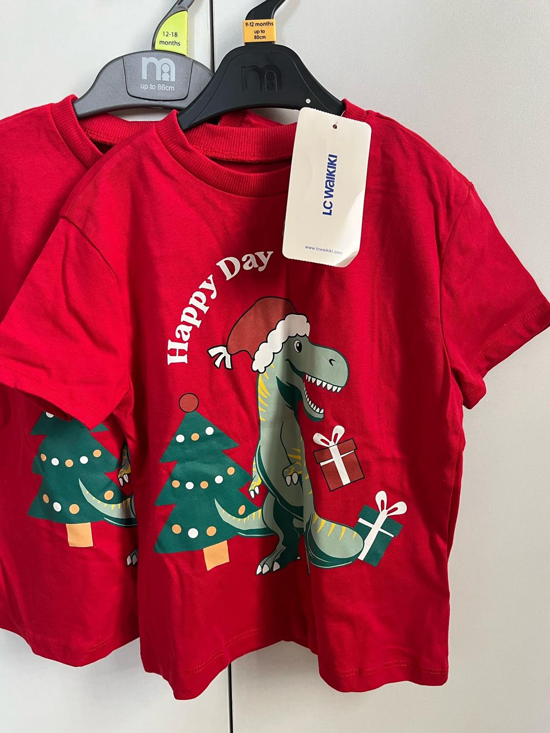 LC Waikiki Детские новогодние футболки LC Waikiki baby — фото 2