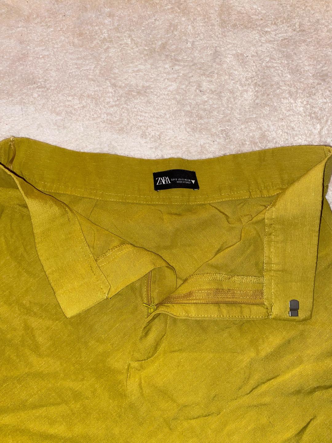 Zara Юбка Zara желтое — фото 2