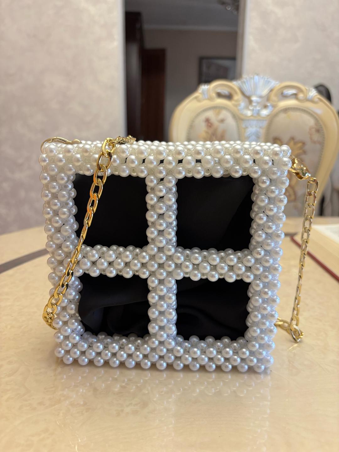Handmade (ручная работа) Сумка из жемчужных бусин — фото 2