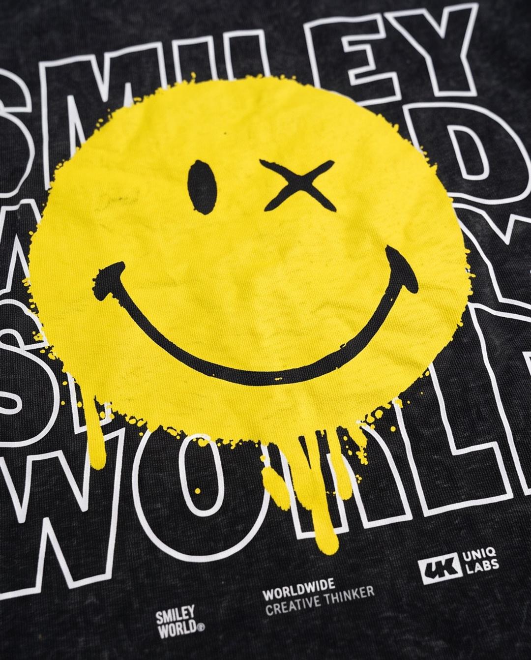 Нет бренда Футболка с принтом Smiley World — фото 2