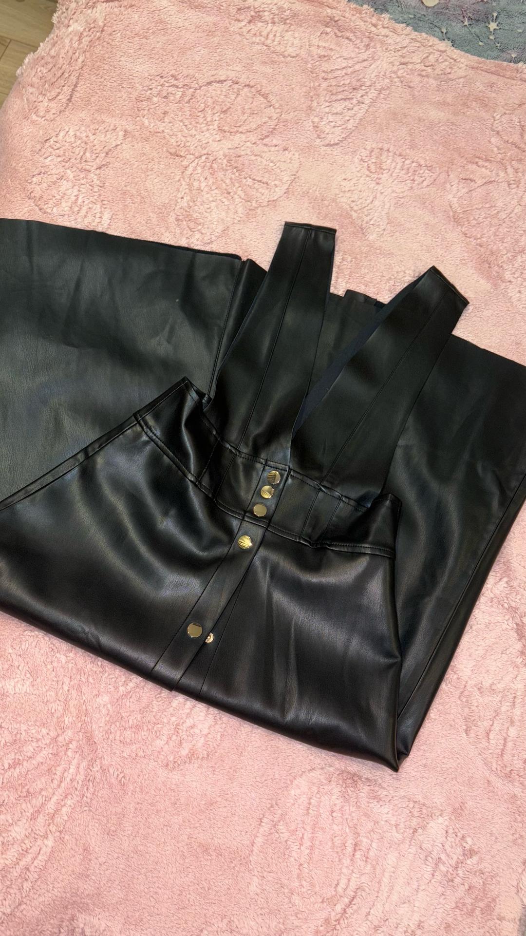 Zara Сарафан из экокожи — фото 2
