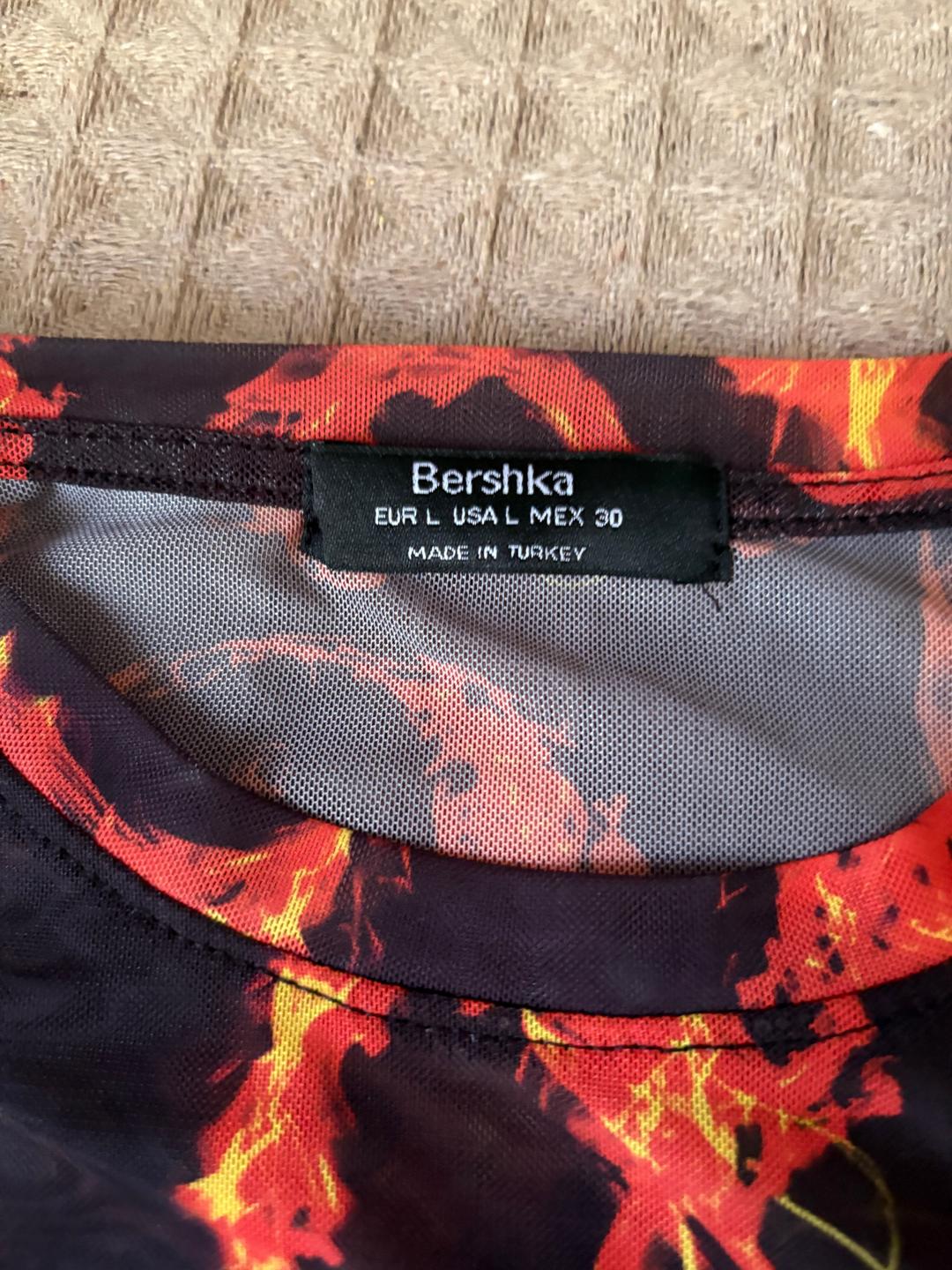 Bershka Сетчатый лонгслив — фото 2