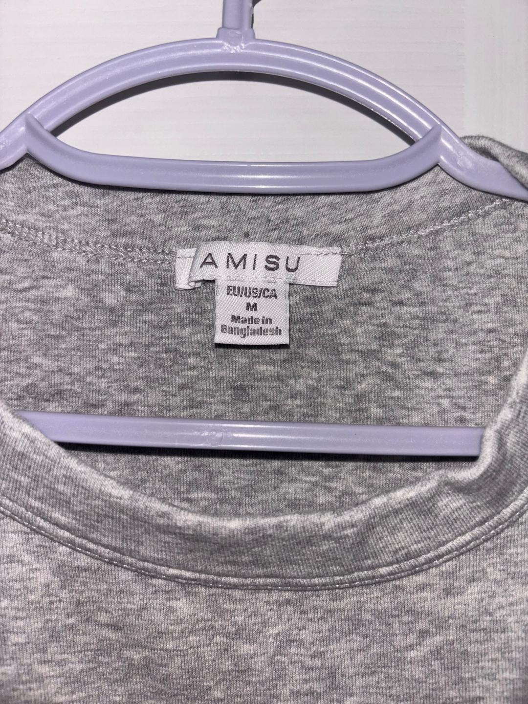 Amisu Серая Майка — фото 2