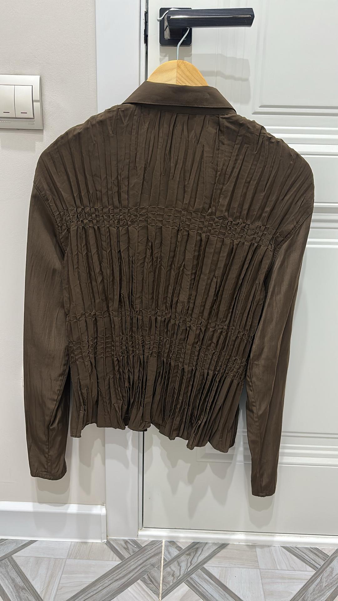 Massimo Dutti Massimo Dutti блуза с жатым эффектом — фото 2
