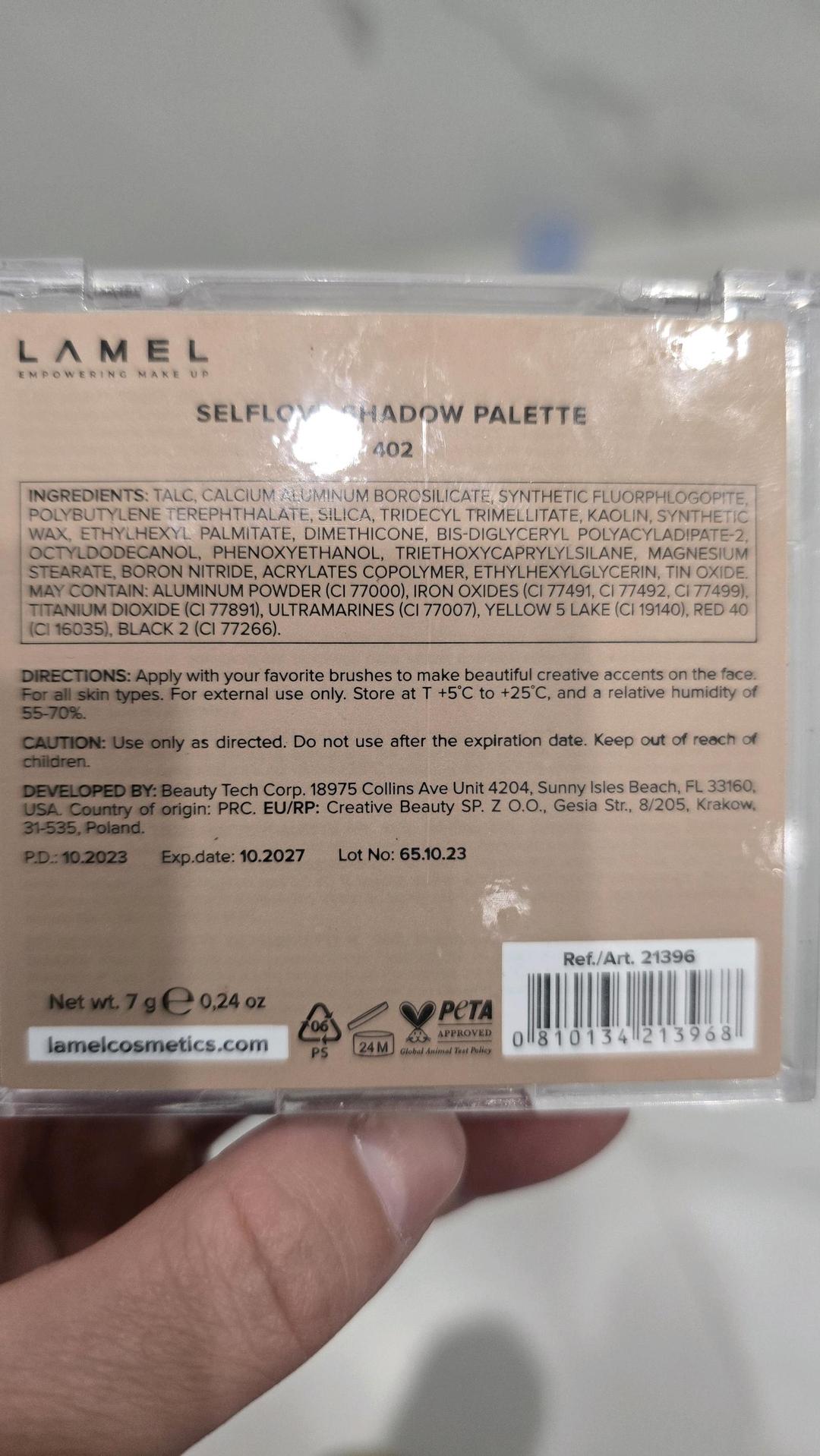lamel Палетка теней Lamel nude × shiny — фото 2