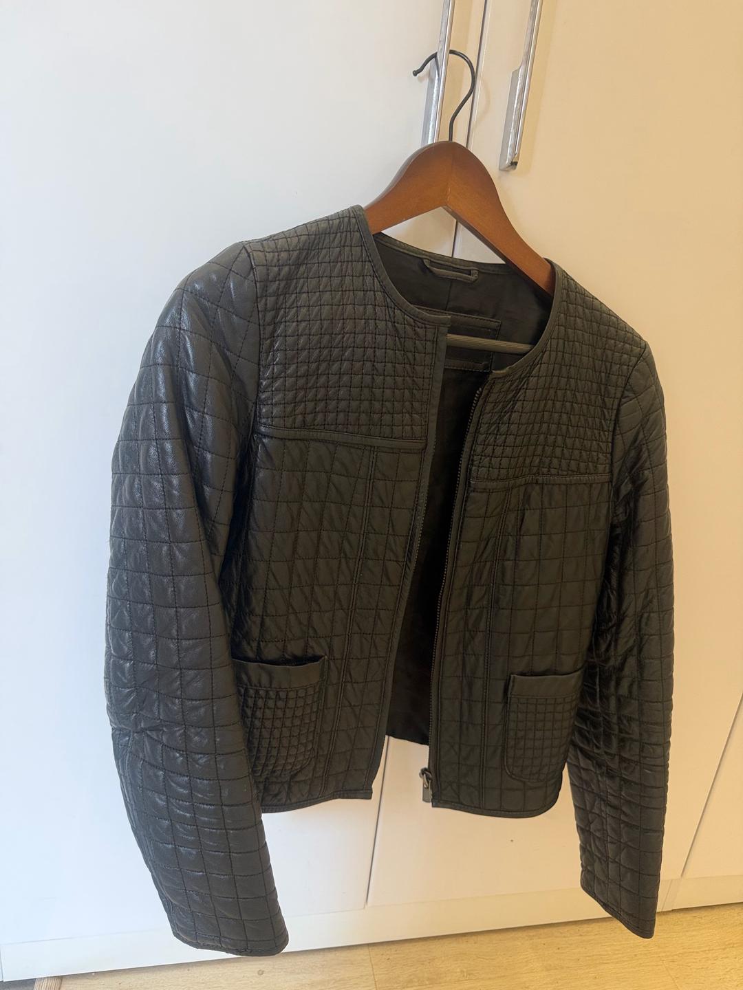 Zara Куртка кожаная Zara basic — фото 2
