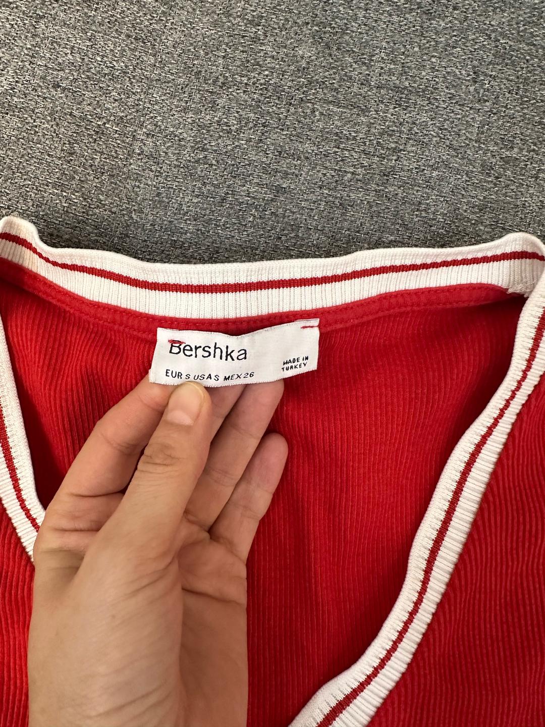 Bershka Топ Bershka красный — фото 2