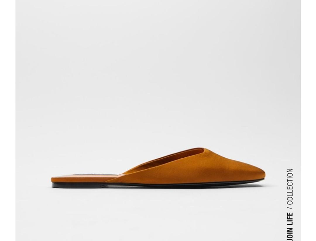 Zara Атласные мюли — фото 2