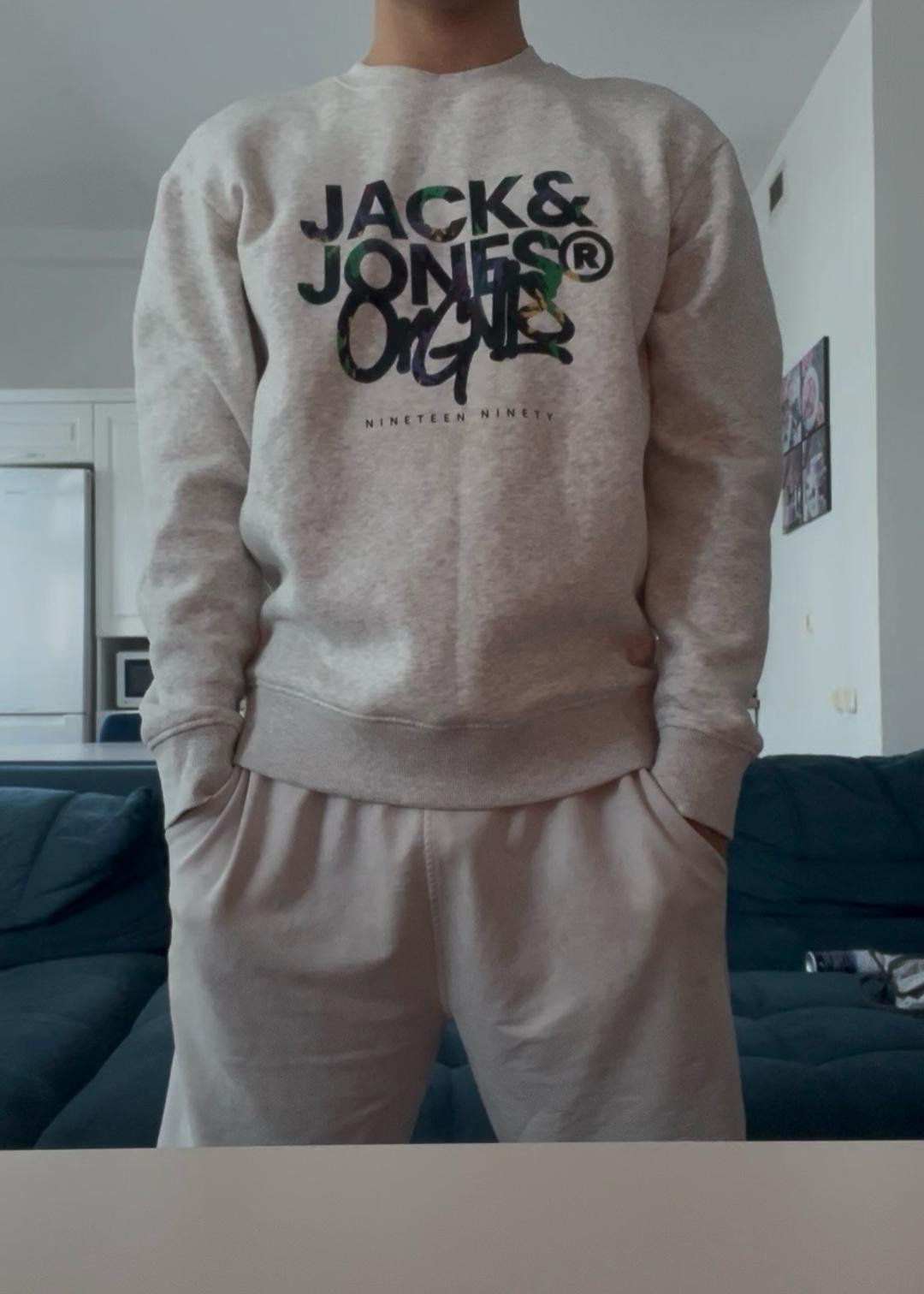 Jack & Jones Свитшот Jack&Jones на флисе белый — фото 2