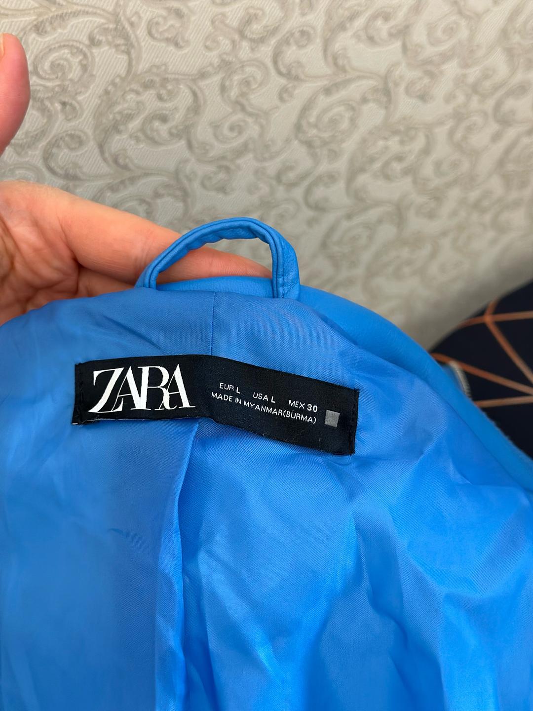 Zara Кожаная куртка  ZARA — фото 2