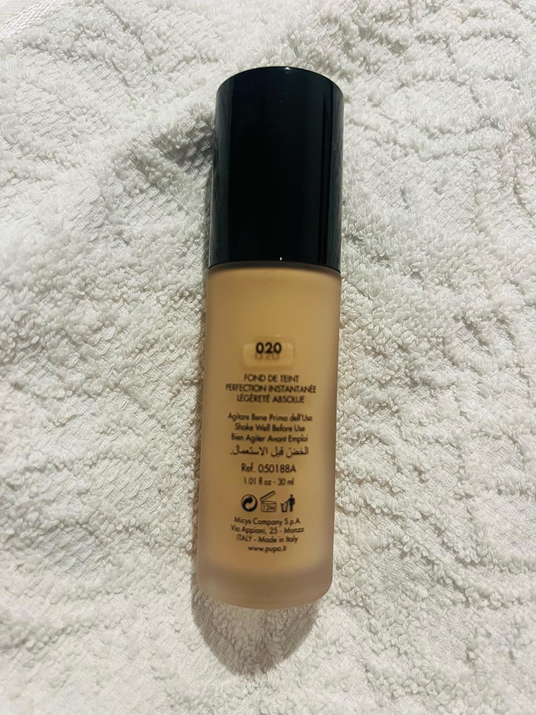 Pupa Водостойкий тональный крем Pupa Milano Wonder Me Waterproof Foundation. Тон 020 — фото 2