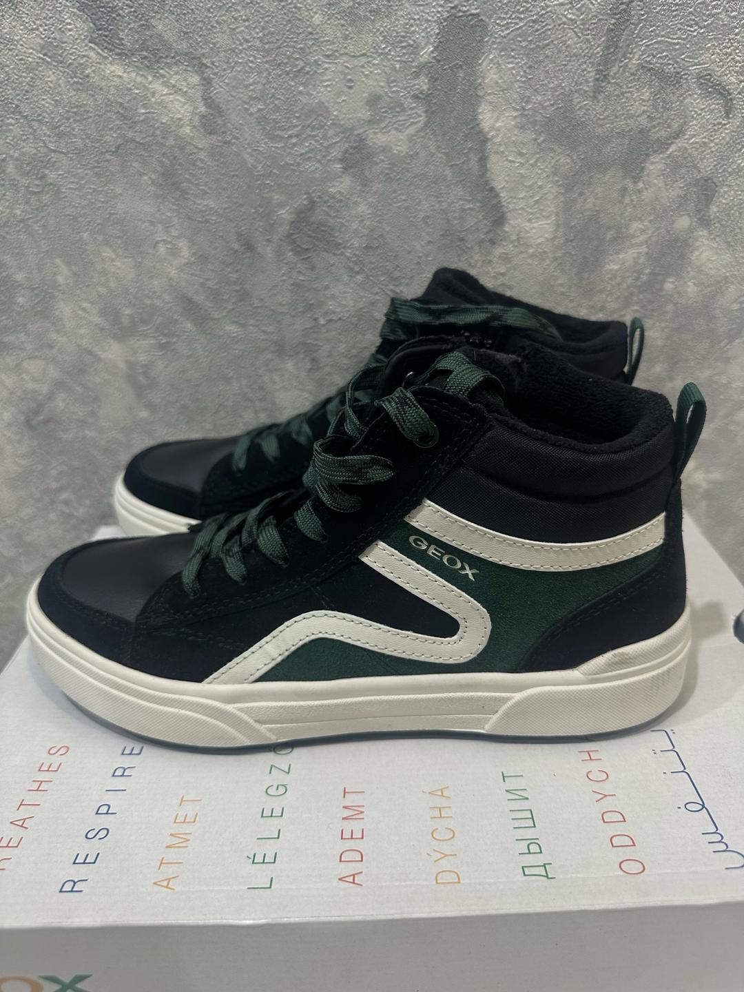 Geox Черные мужские (детские) ботинки Geox — фото 2