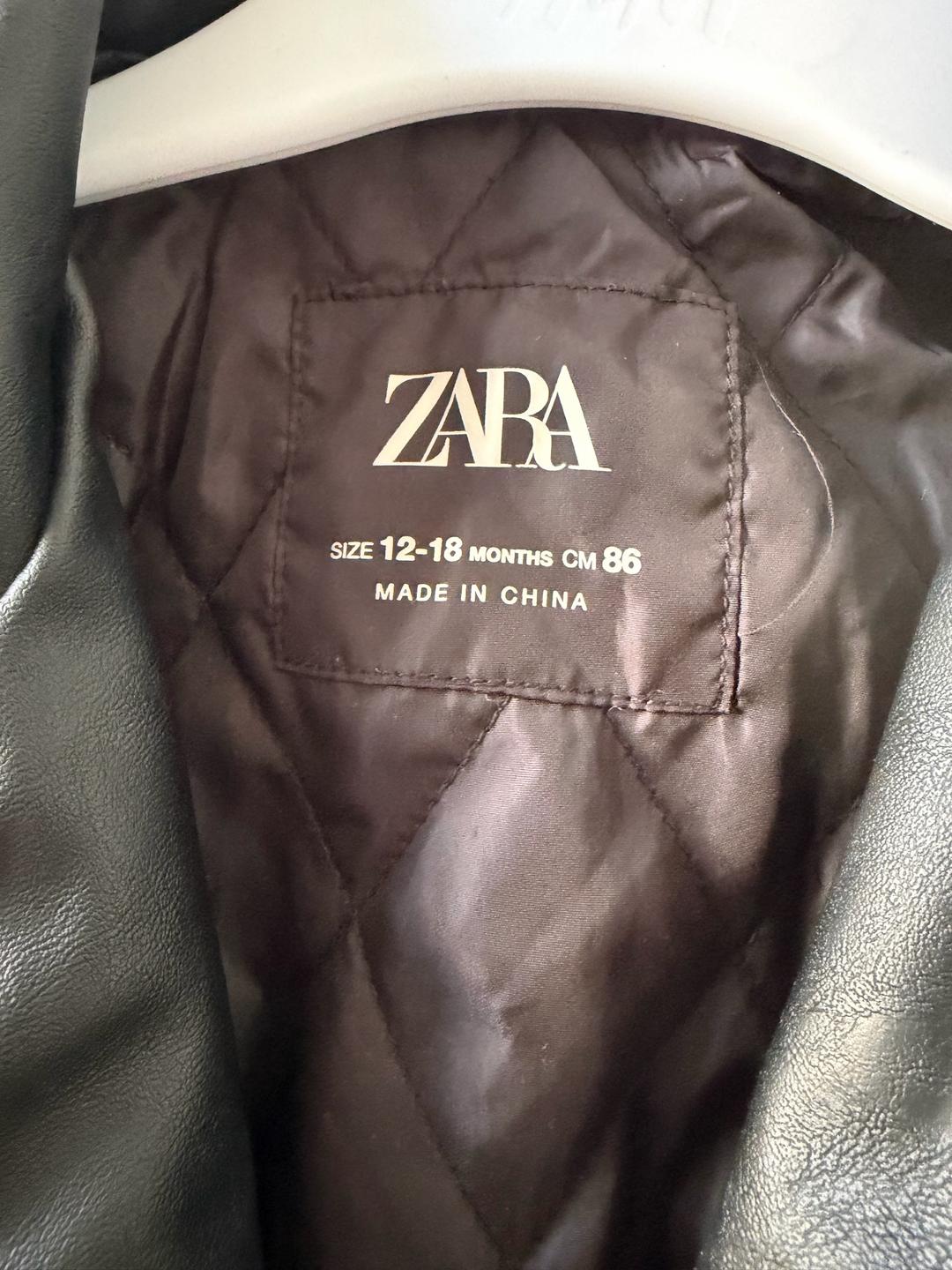 Zara Детская кожаная куртка zara original — фото 2