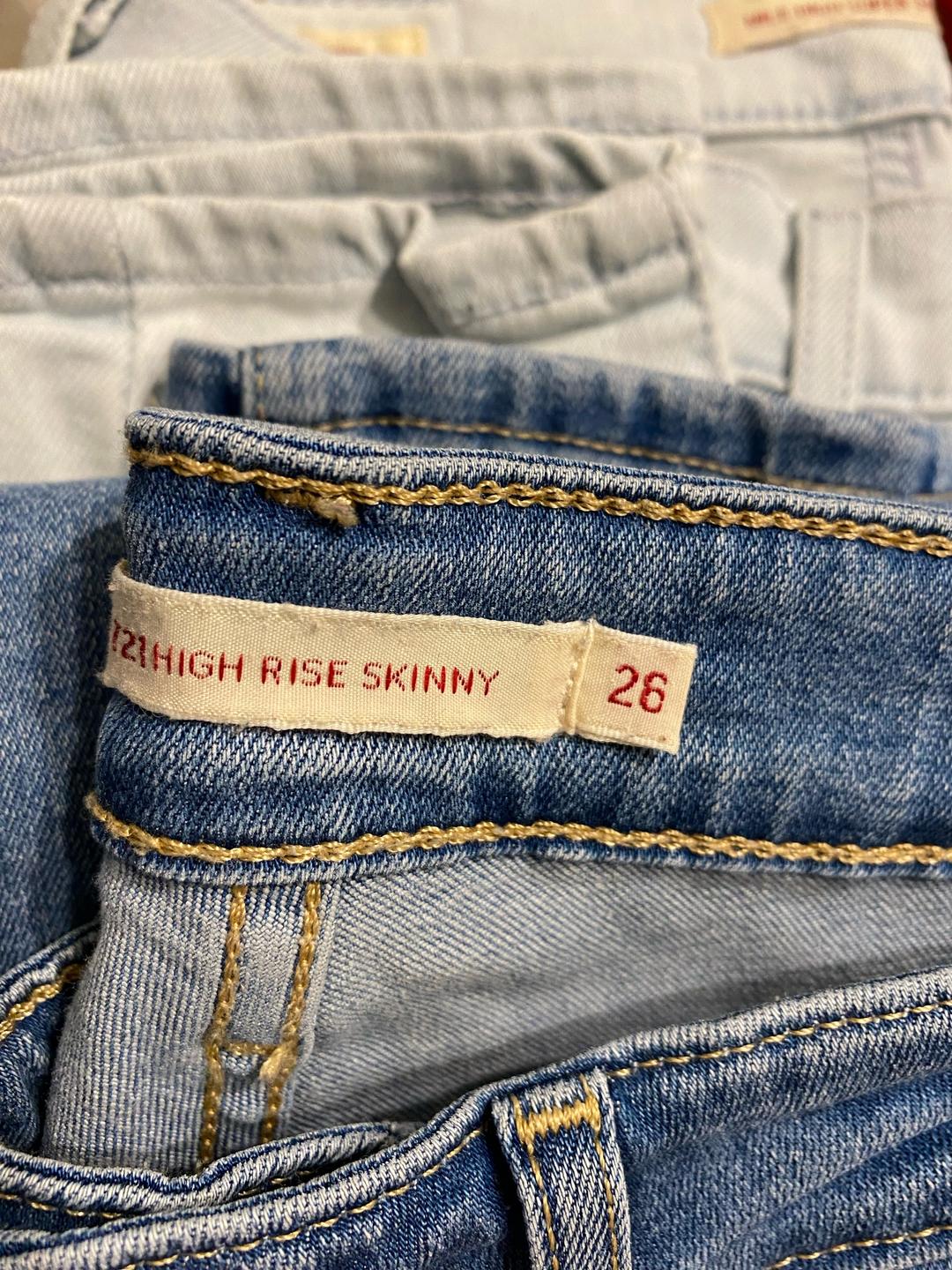 Levi's Джинсы-скинни Levi’s темно-голубые (721 High Rise Skinny), р.26 — фото 2