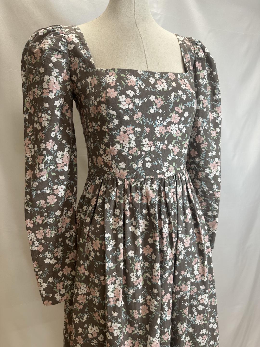 Unique Fabric Платье с цветочным принтом и юбка-подъюбник  — фото 2