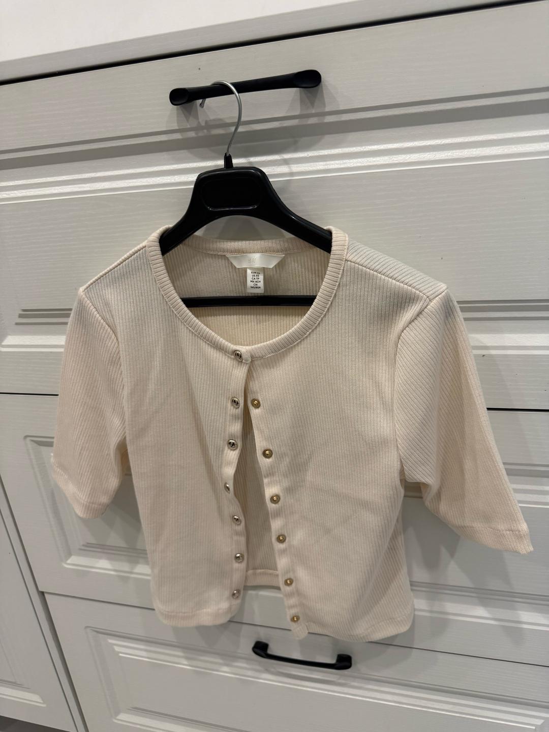 H&M Кофта молочного цвета — фото 2