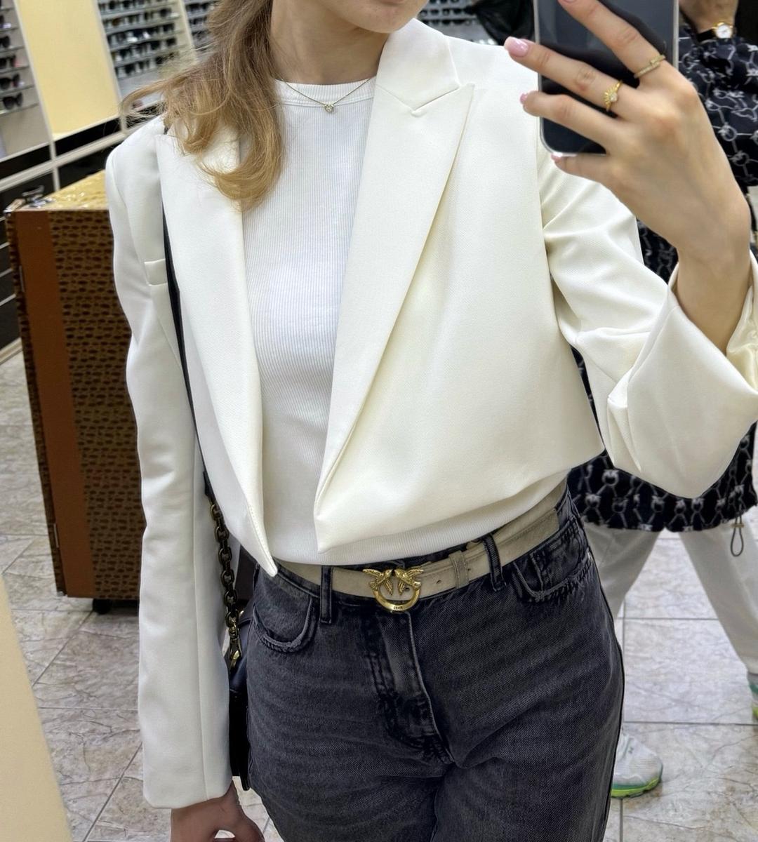 Zara Укороченный жакет Зара — фото 2