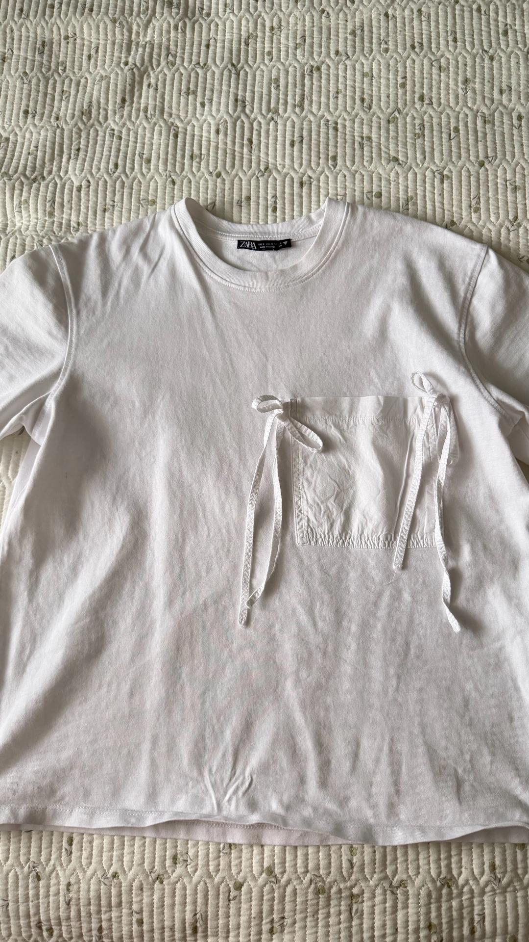Zara Белая футболка Zara — фото 2