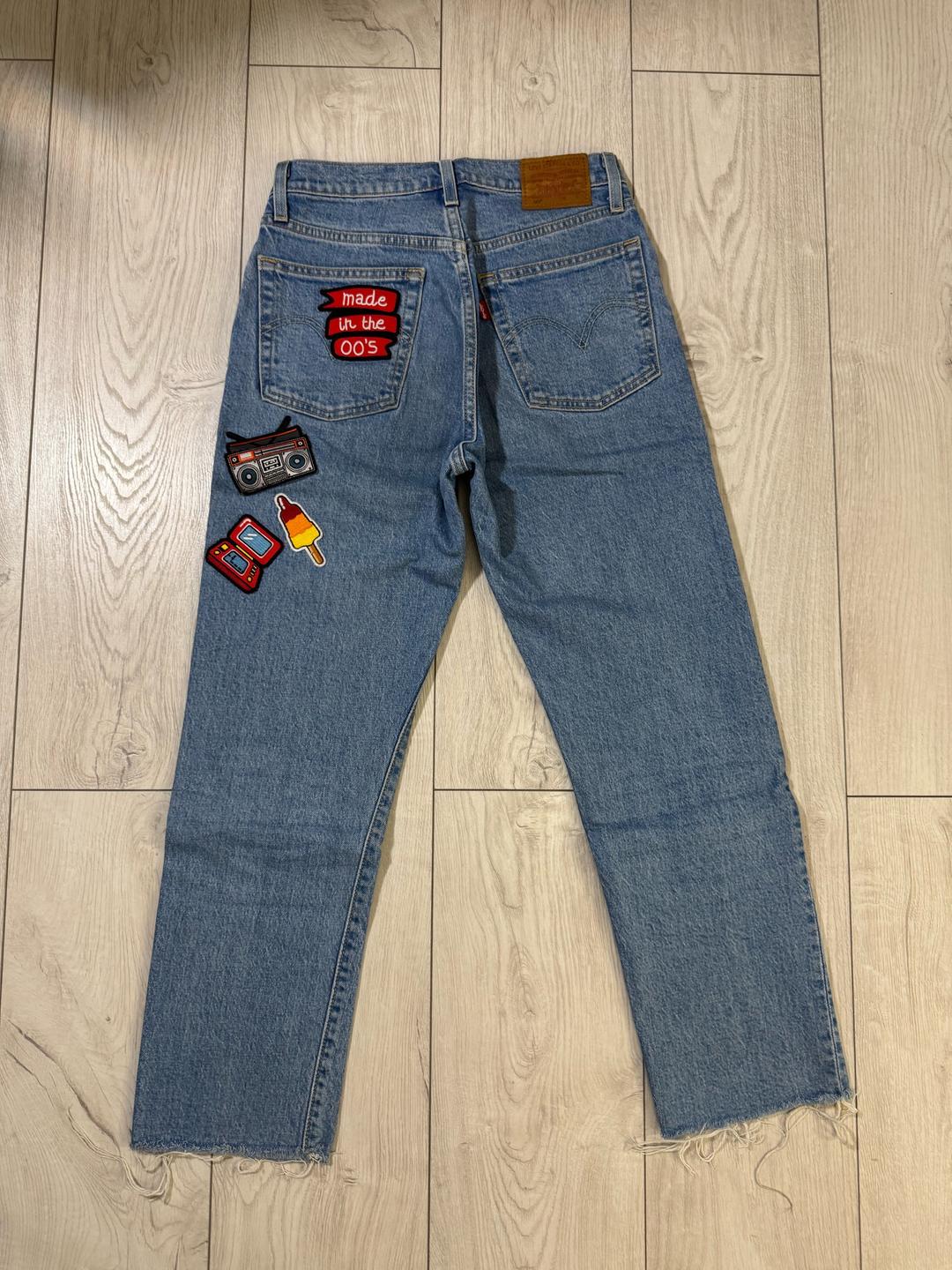 Levi's Джинсы Levi’s синие с нашивками — фото 2