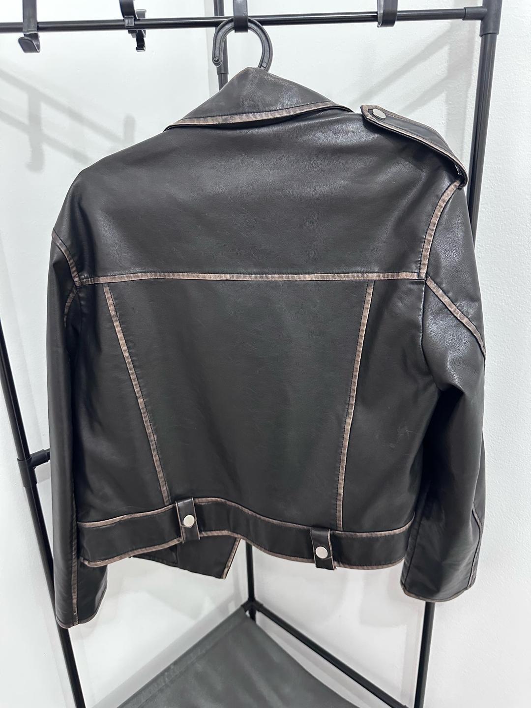 Bershka Кожаная куртка Bershka — фото 2