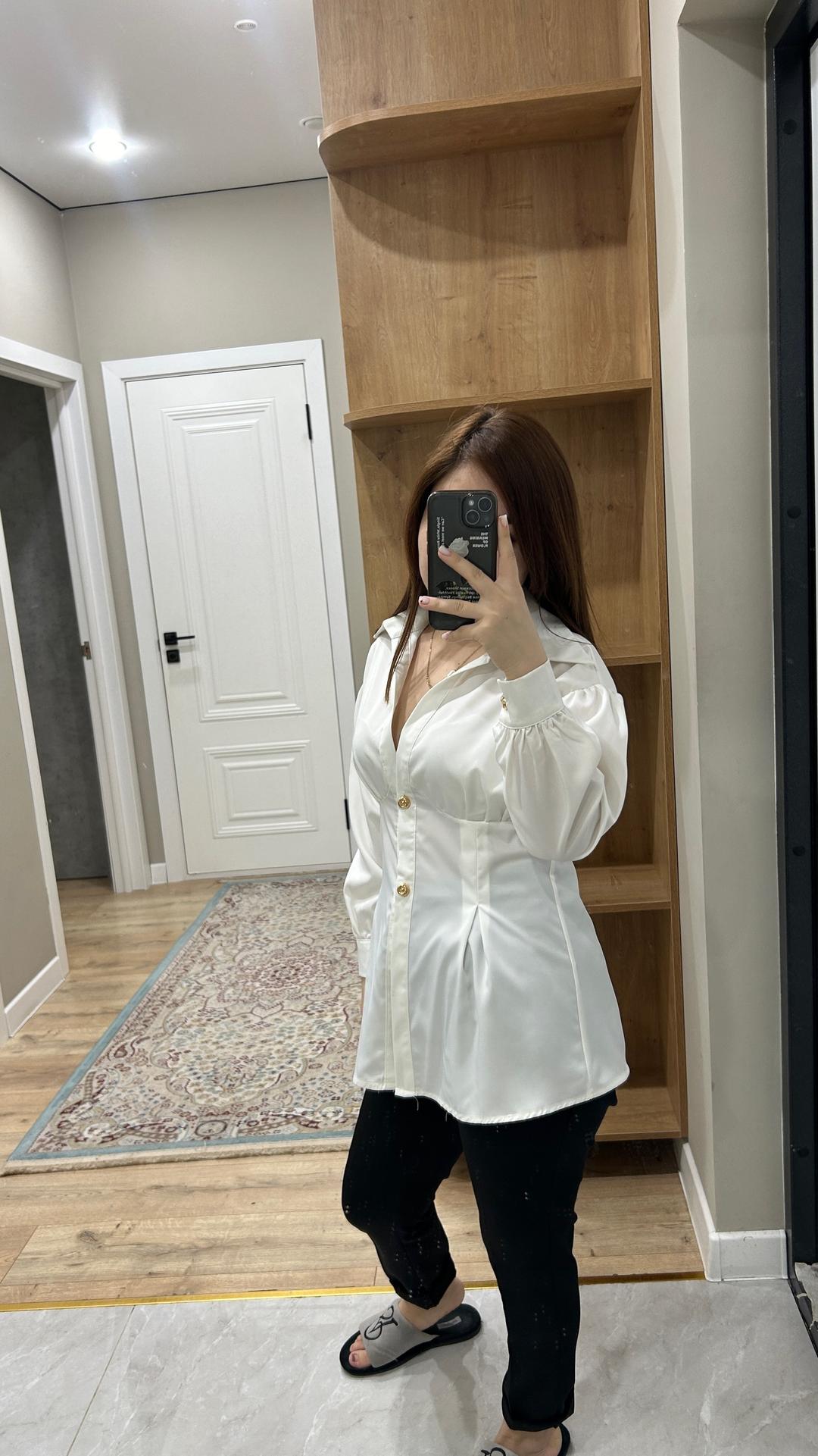 Fashion Блузка с имитацией корсета — фото 2