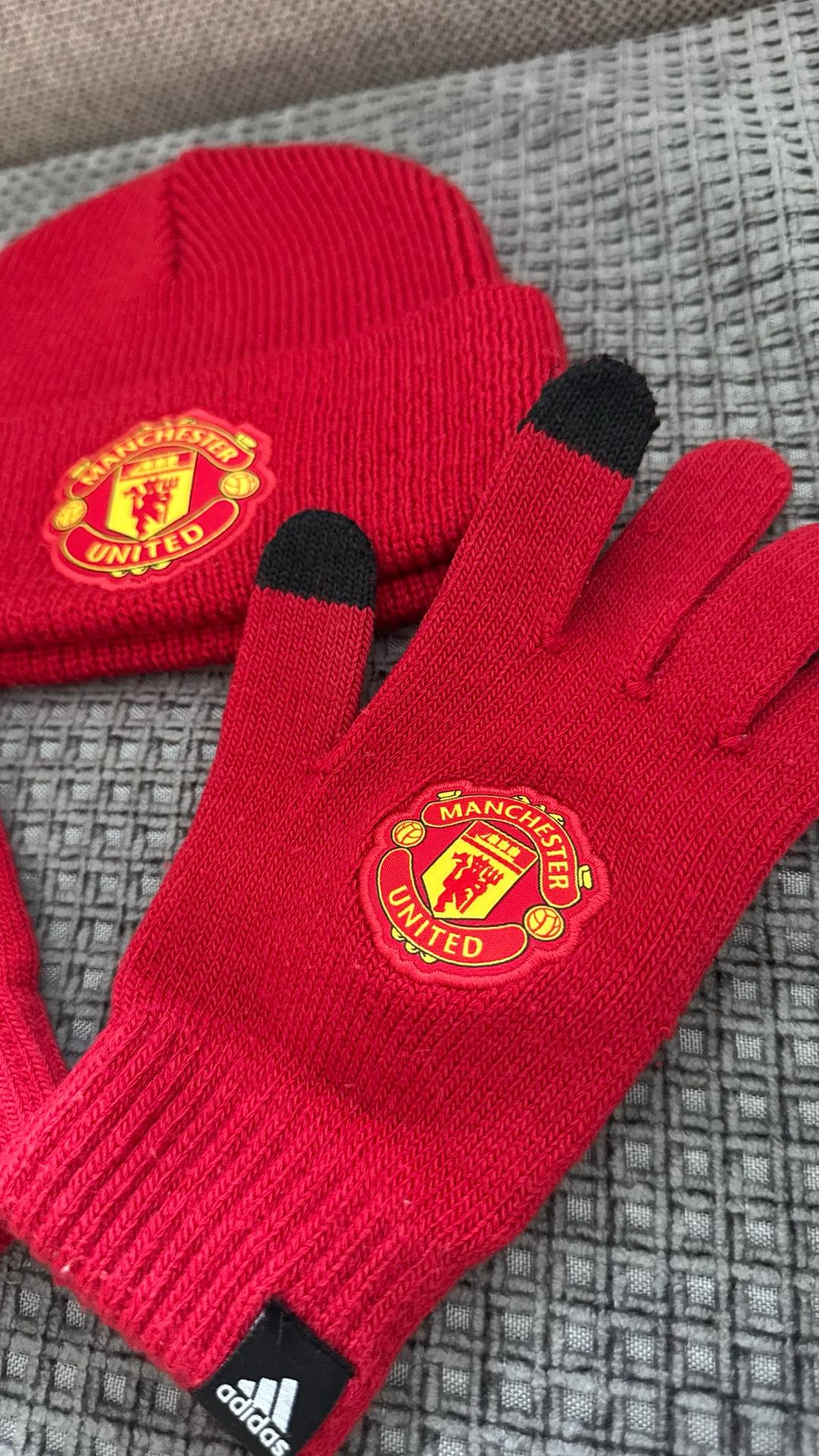 Adidas Комплект шапка и перчатки MU — фото 2