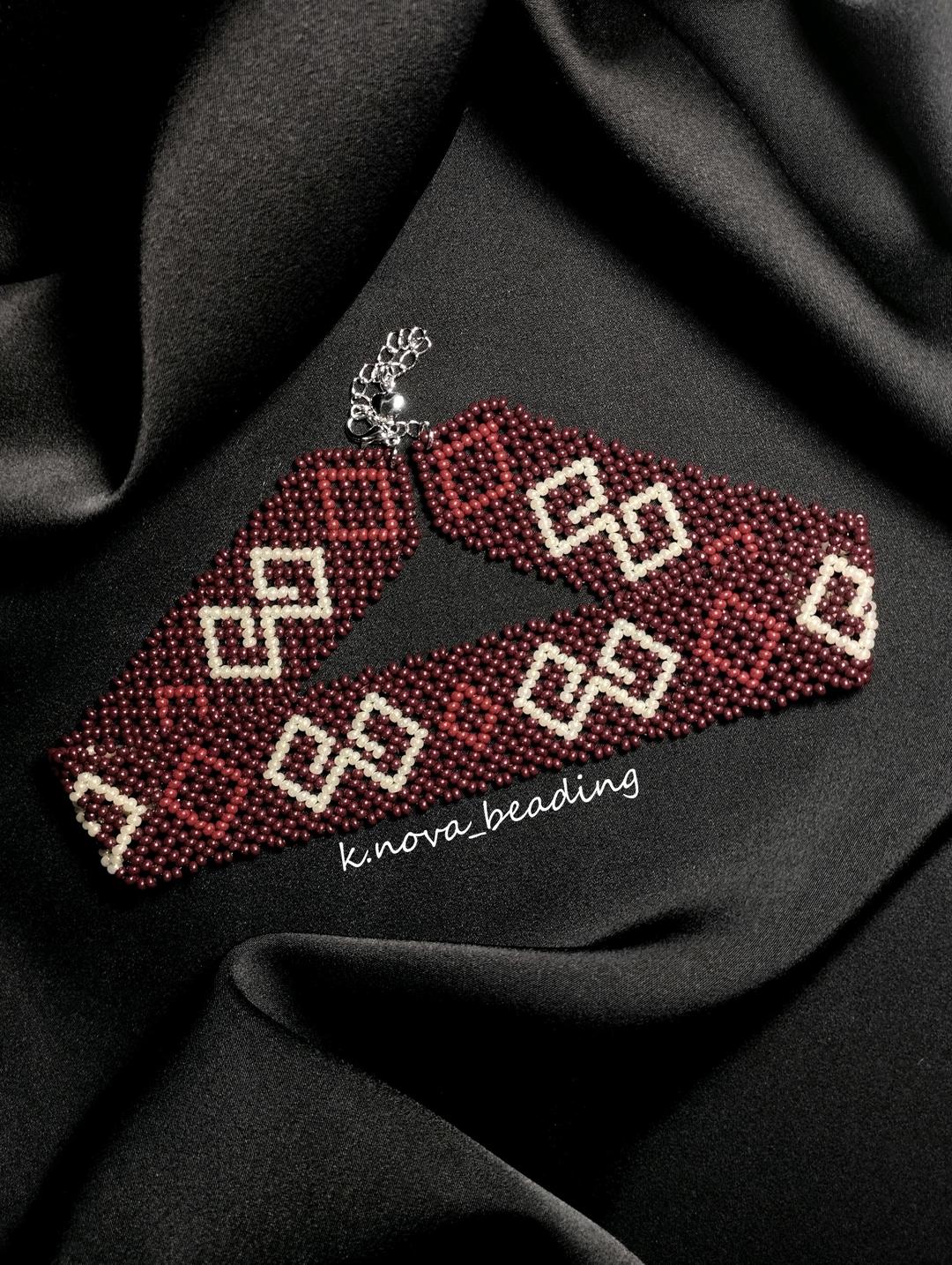 k.nova_beading Украшение чокер из бисера — фото 2