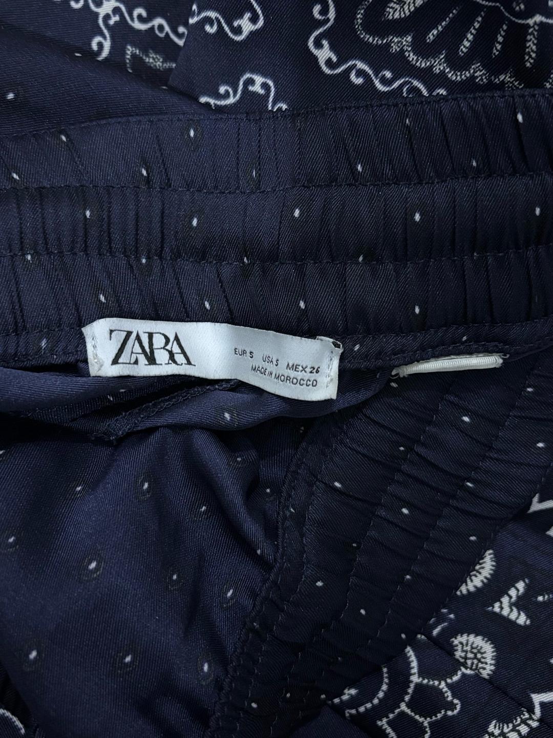 Zara Темно синие брюки — фото 2