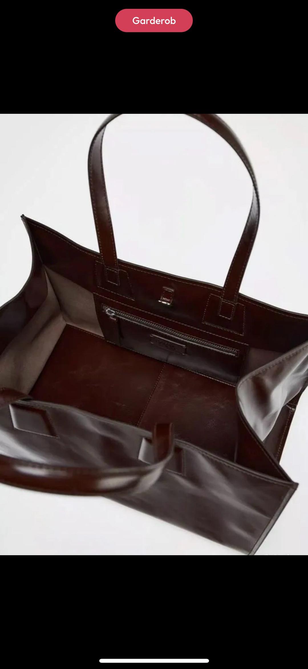 Zara Кожаная сумка Zara — фото 2