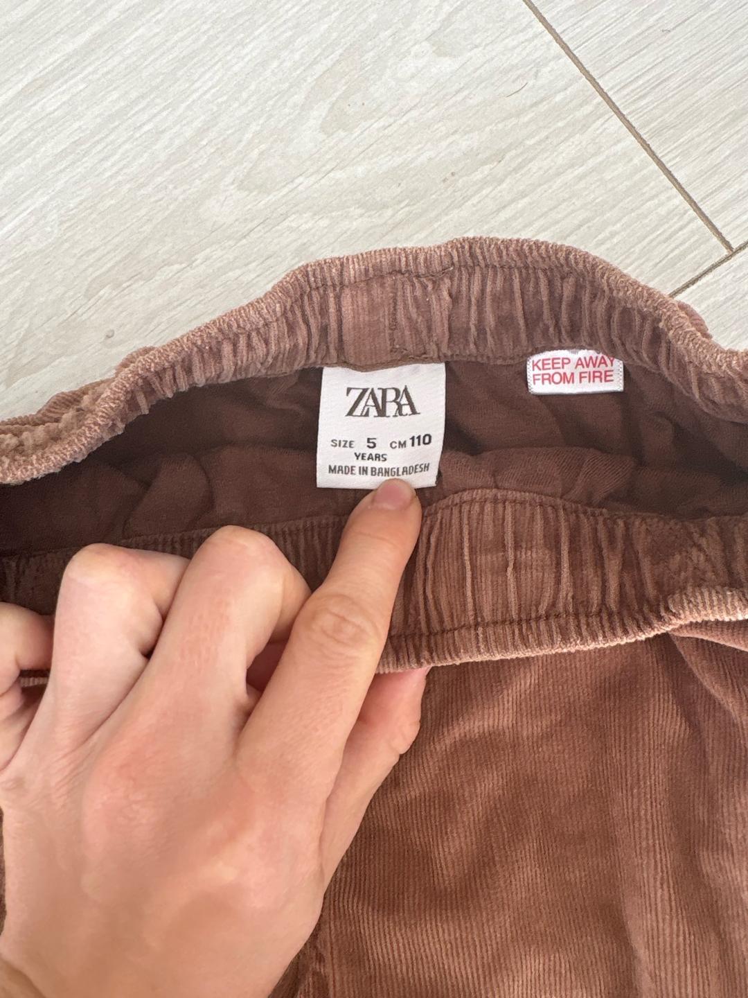 Zara Брюки ZARA вельветовые 110 — фото 2