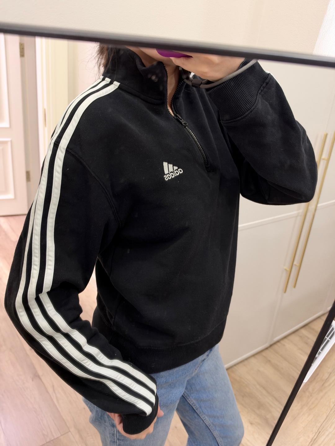 Adidas Adidas свитшот с молнией и полосками — фото 2