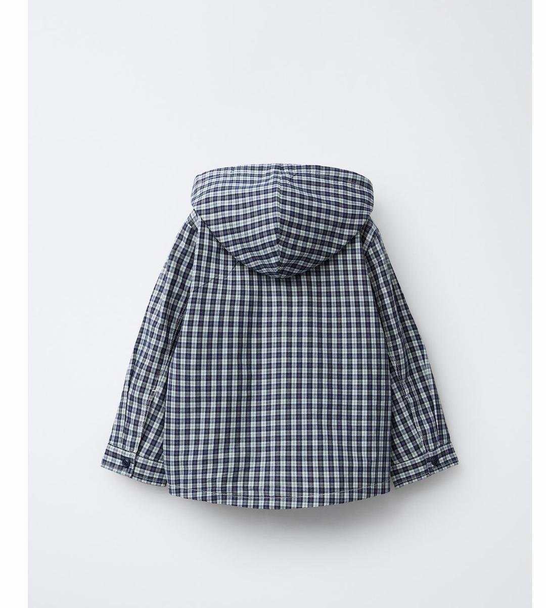 Zara Куртка-рубашка с капюшоном для мальчика — фото 2