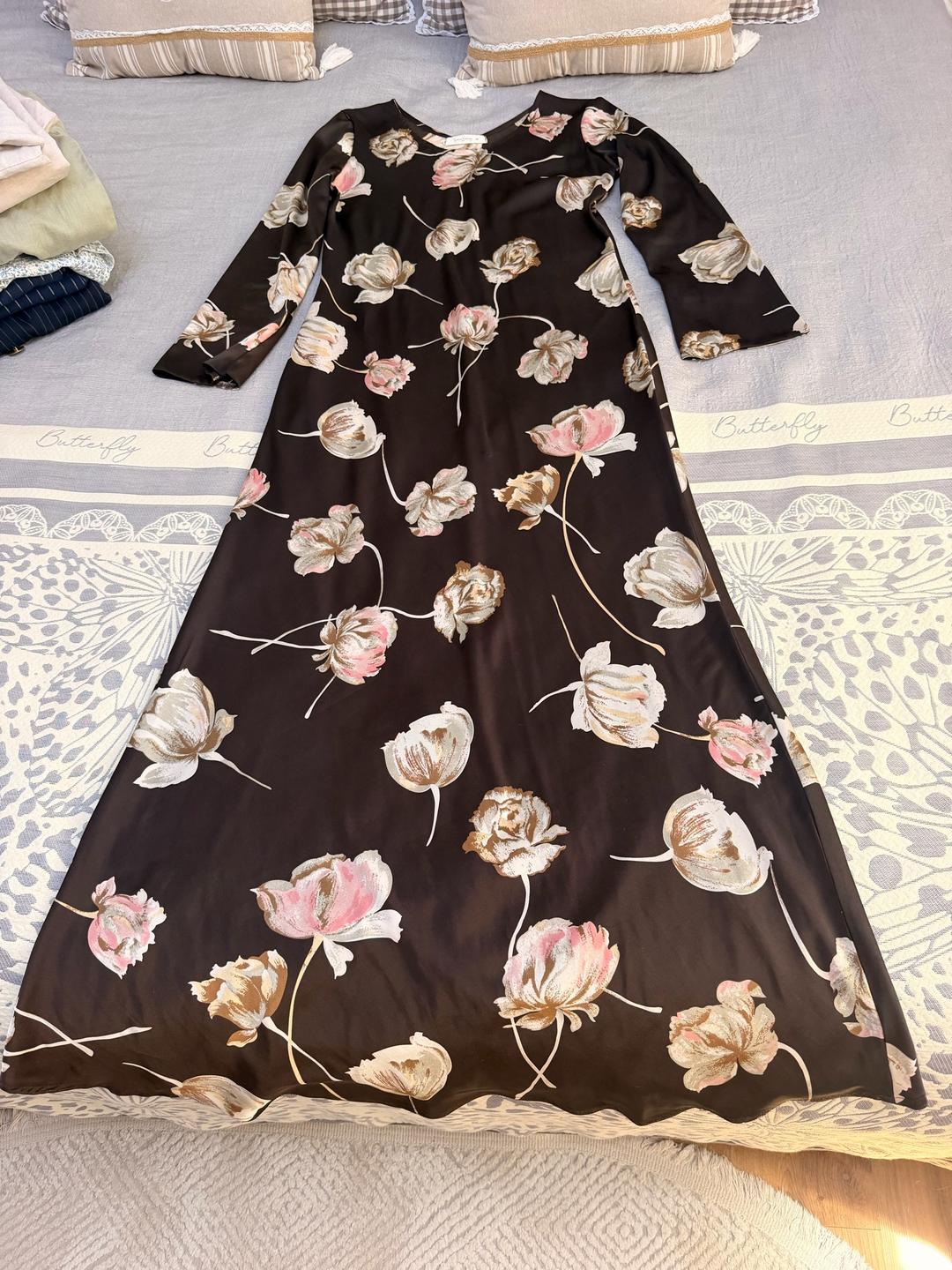 Handmade (ручная работа) Длинное платье с цветочным принтом — фото 2