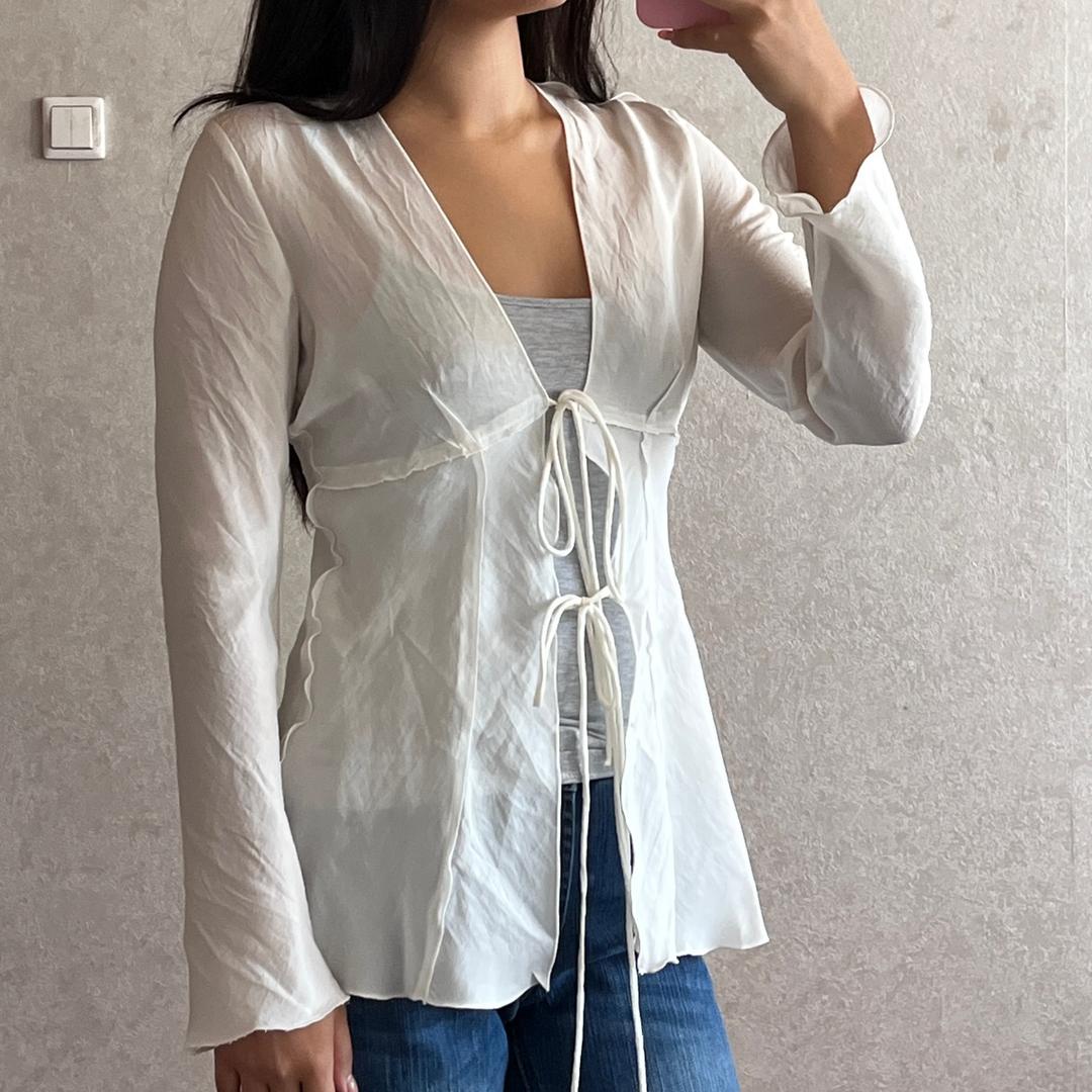 Zara Блуза Zara на завязках — фото 2