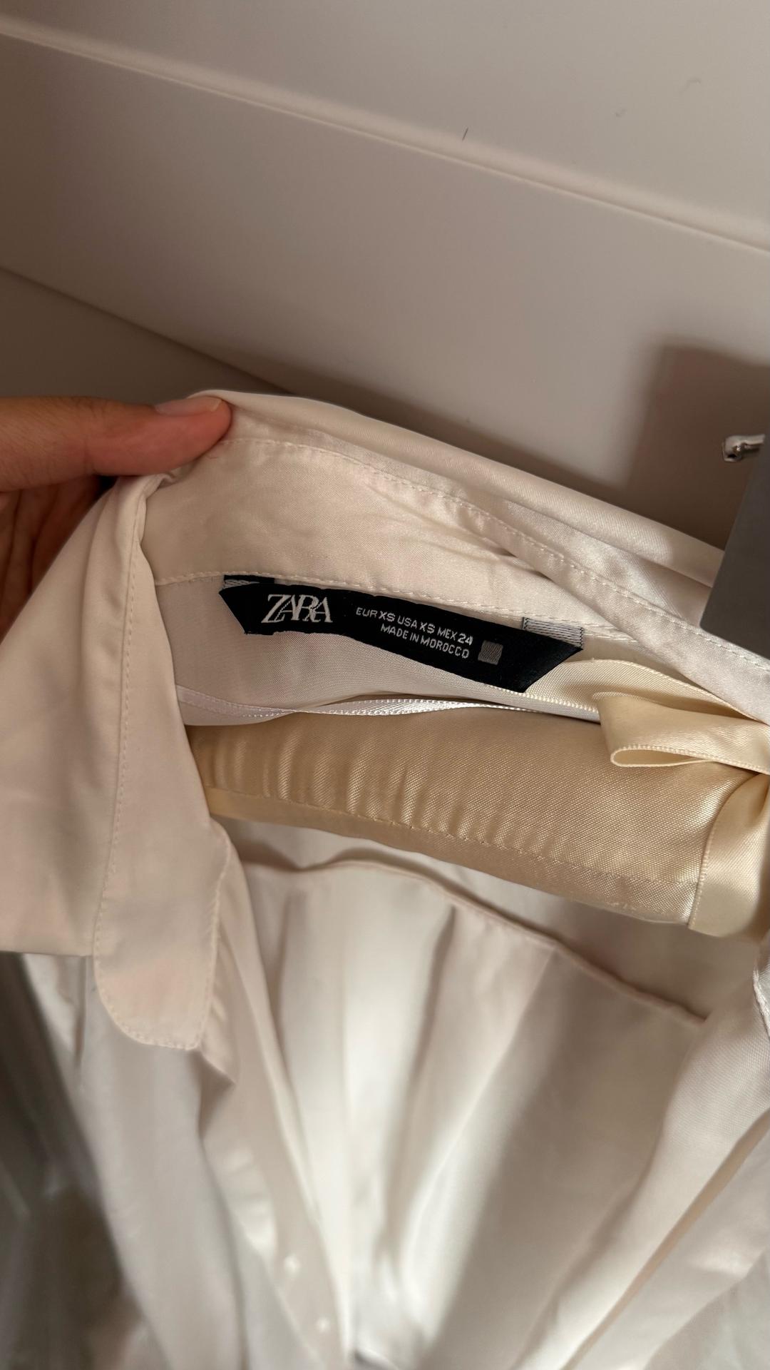 Zara Атласная рубашка ZARA — фото 2