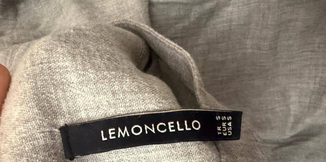 Lemoncello Серая льняная кофта — фото 2