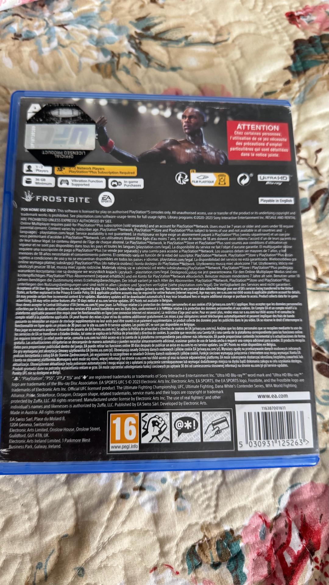 Ea Sports UFC 5 для ps5 — фото 2