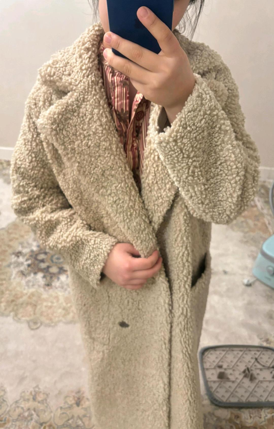 Нет бренда Тёплое пальто Teddy (чебурашка) — фото 2