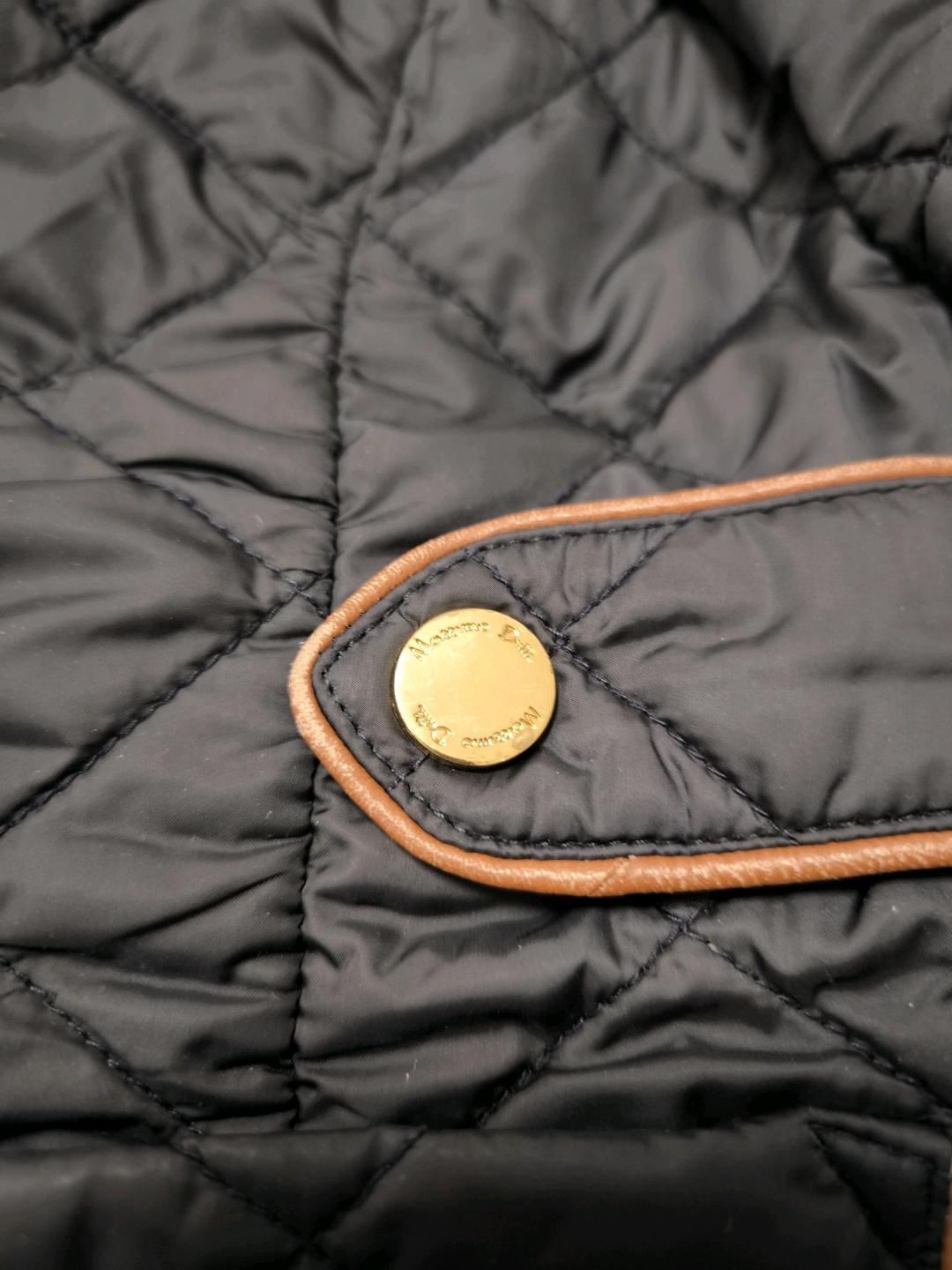 Massimo Dutti Стеганая куртка Massimo Dutti (размер L / 40) с кожаной отделкой — фото 2